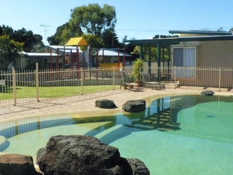 In ground solar heated pool