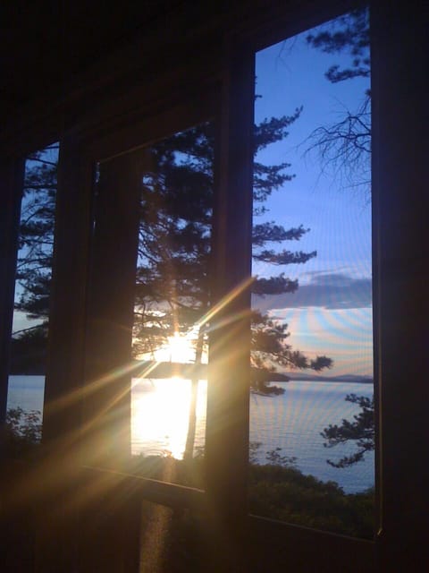 Sitting in the front porch....as the sun sets in the West.