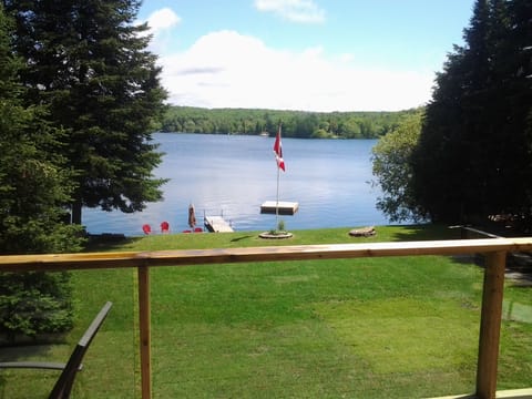 view from the main level deck