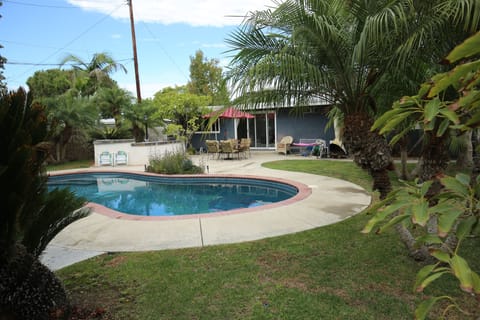 Sunbathe in the privacy of our backyard