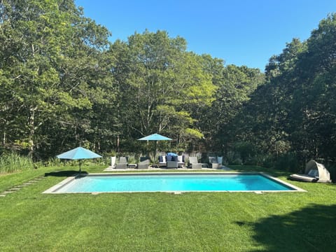 18’x38’  heated salt water pool with stadium steps