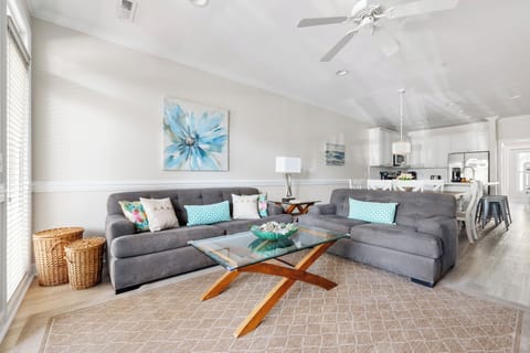 Another view of the open concept living space.