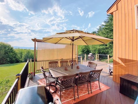 Enjoy endless summer days on our large deck with spectacular views.