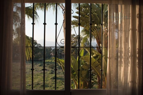 This bedroom had an incredible view and sunset. It is almost a film scenery.