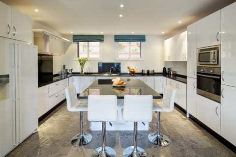 well equipped kitchen.