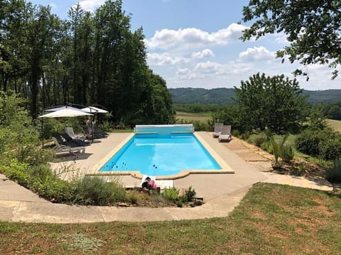 The Pool from the top lawn
