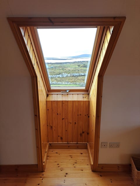 The view from the Velux window in the master bedroom