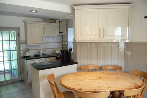 The kitchen repainted