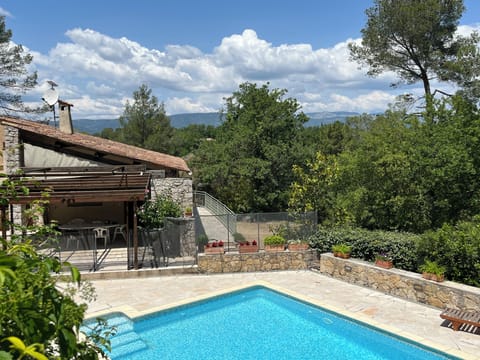 Pool and valley 
view