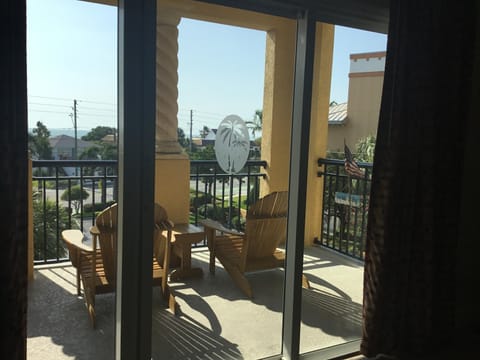 Balcony view from living room 