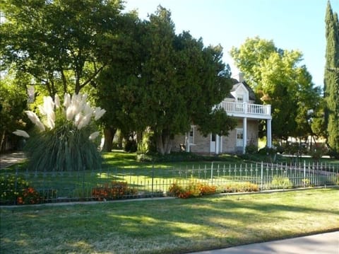 Front View of home showing the wonderful landscape.