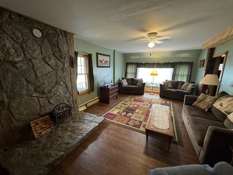 Open dining living area for family entertaining.