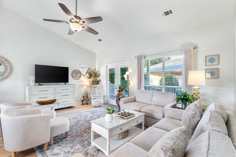 Living room large TV