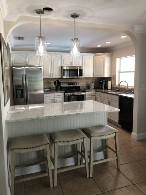 Kitchen... island seating for three