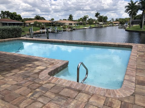 Gorgeous waterfront pool and view