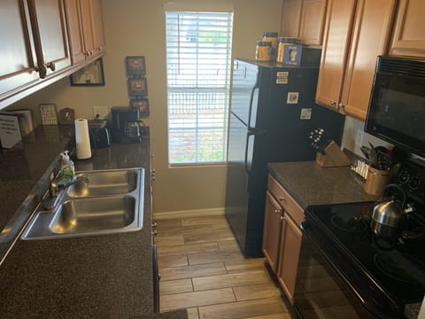 Pool view from kitchen 