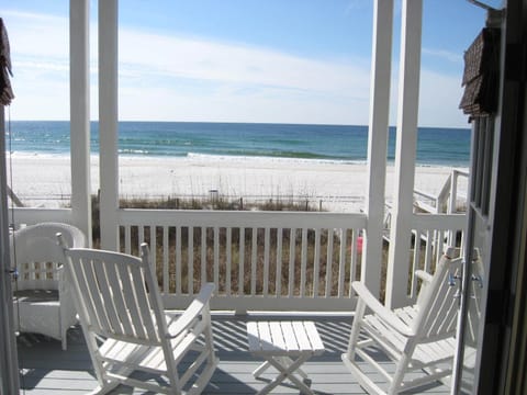 Rocking Chairs on porch outside Family Room