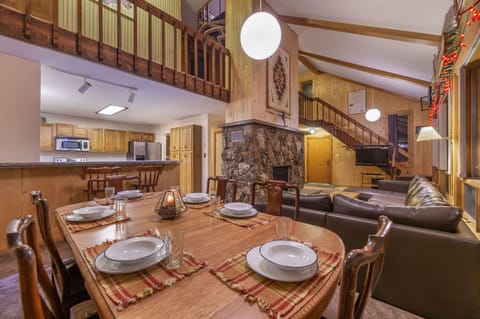 Dining Room showing main staircase to second floor behind
