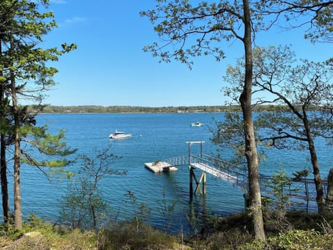 Private dock with mooring