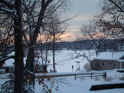 winter view from deck