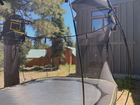 Private large 11` Springfree trampoline for kids.