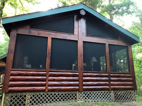 Large screened-in porch