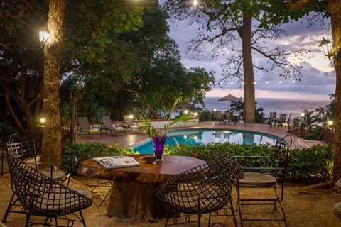 One of our favorite spots to relax under a green canopy and absorb the views.