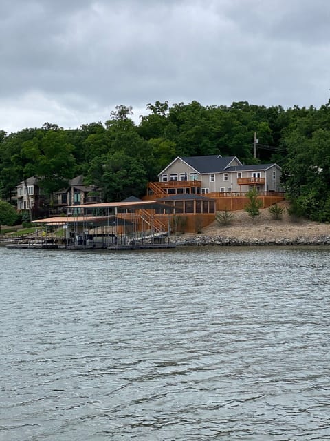 View of house from lake 