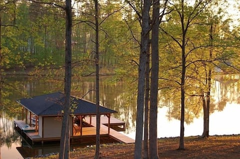 Lakefront view from Main Level Family Room & Deck