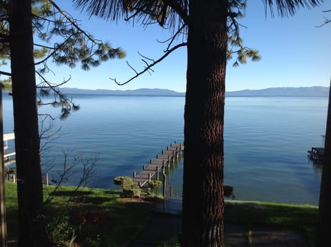 view from master bedroom - waking up to the tranquility and beauty of the lake.