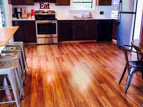 We even provide a dishwasher to clean up quick.