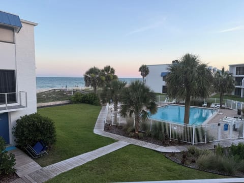 Our beautiful view from our spacious living room deck.