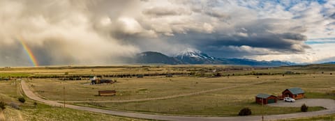 Spring storm across the valley