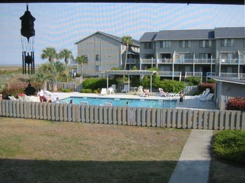 View of pool from screen porch