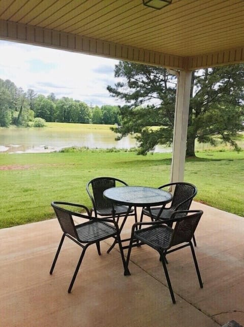 Backyard- there is also a charcoal grill