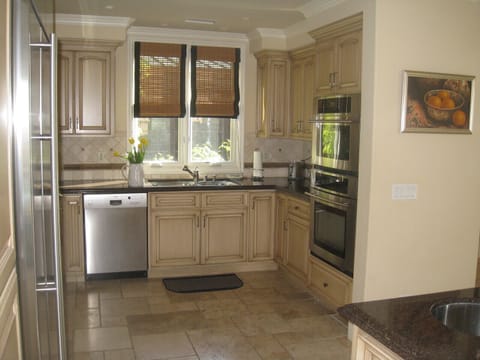 Gourmet kitchen ready for cooking
