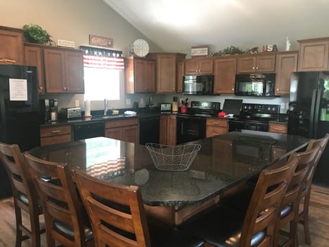 Kitchen with Double Appliances and Big Island