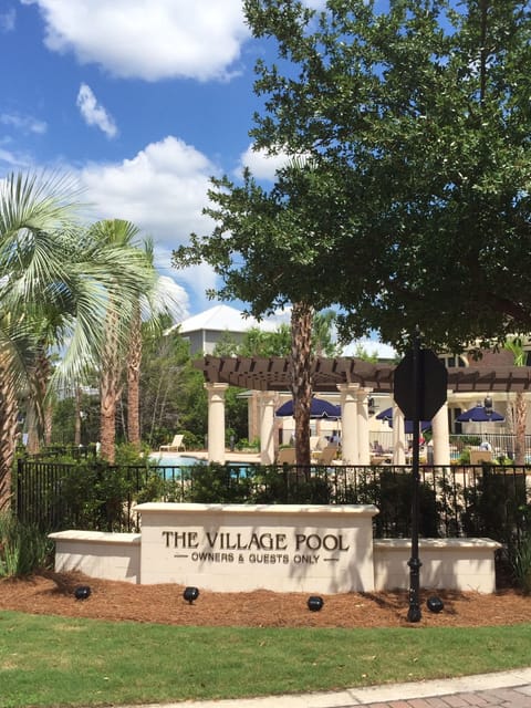 Gated Entrance to The Village Pool. Located at the back of our building.