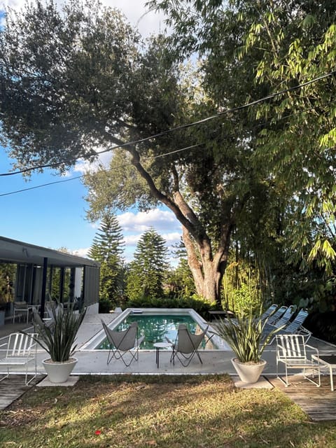 A view of the pool and its surroundings
