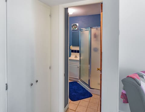 Bathroom -- small, but adequate.