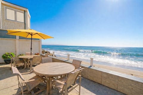 Oceanfront deck with sweeping views—steps from the sand