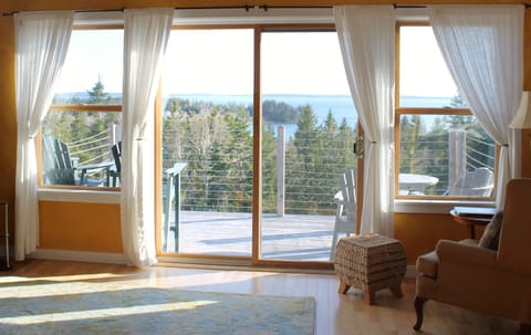 View from largest bedroom with private deck....sweet!