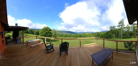 We expanded the deck to have tons of outdoor space.