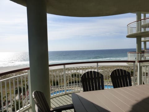 View from our Balcony overlooking Pool and the Gulf