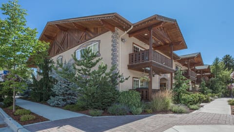 Festhalle condo is an upper corner unit.