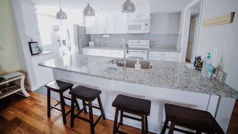 Additional bar seating.