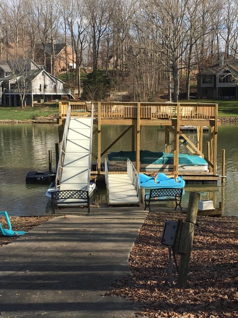 Double decker dock with room for your boat. 
