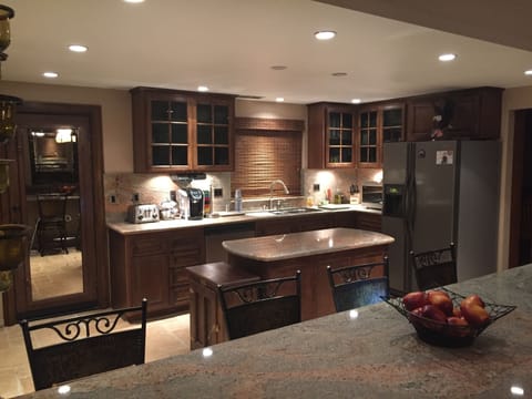 Fully stocked kitchen