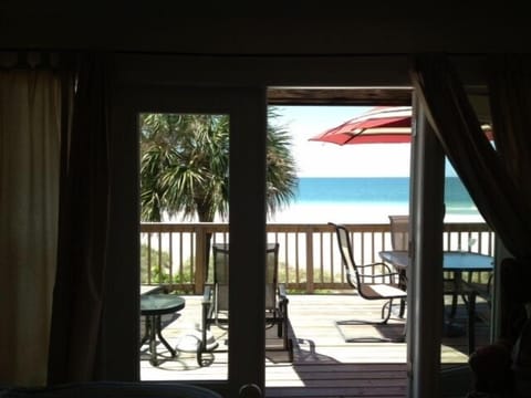 doors from master to upstairs porch