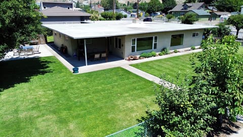 Bird's eye aeriel view of Riverwalk 1 house